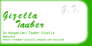gizella tauber business card